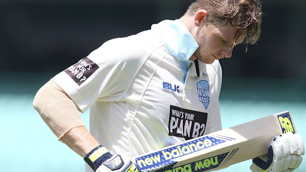 Test skipper Steve Smith had an unhappy day at the SCG. (Getty Images)