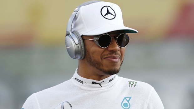 Mercedes Driver Lewis Hamilton.