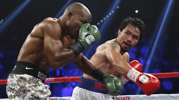 Manny Pacquiao is fighting Timothy Bradley for a third time. (AAP)