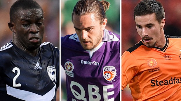 Jason Geria, Josh Risdon and Jamie Maclaren. (AAP)