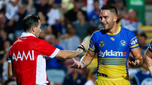 Corey Norman gets sin-binned against the Cowboys. (AAP)