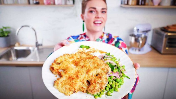 Jane de Graaff cooks crispy parmesan crumbed cauliflower steaks