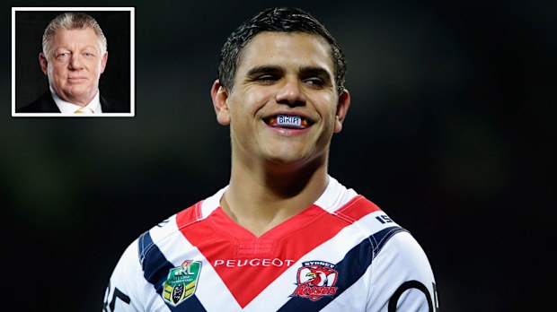 Phil Gould (inset) and Latrell Mitchell.