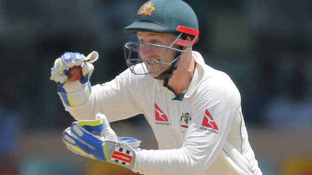 Peter Nevill had a brief response to questions over his sturmping. (AAP)