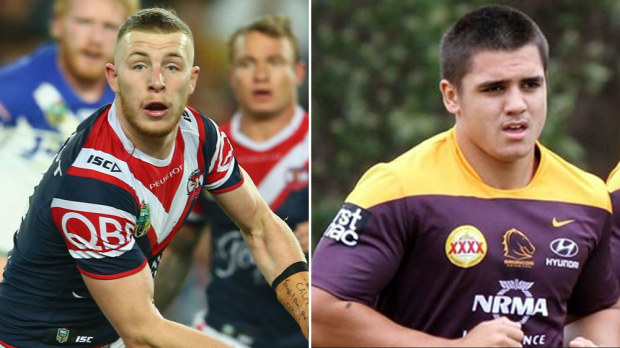 Jackson Hastings (l) and Jayden Nikorima. (AAP and Supplied)