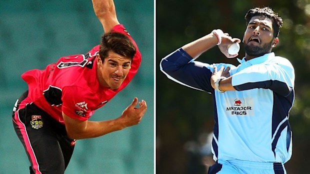 Sean Abbott (l) and Gurinder Sandhu. (Getty)