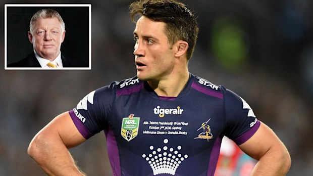Phil Gould (inset) and Cooper Cronk.