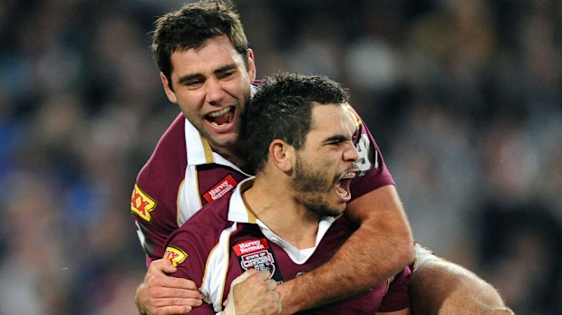Cameron Smith and Greg Inglis. (AAP)