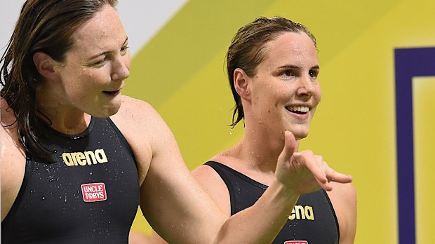 Cate (left) and Bronte Campbell. (AAP)