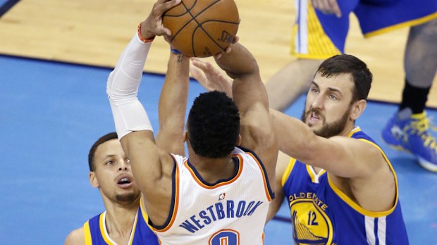 Russell Westbrook starred for  OKC one again. (AAP)