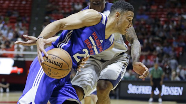 Ben Simmons has broken a bone in his foot. (AAP)