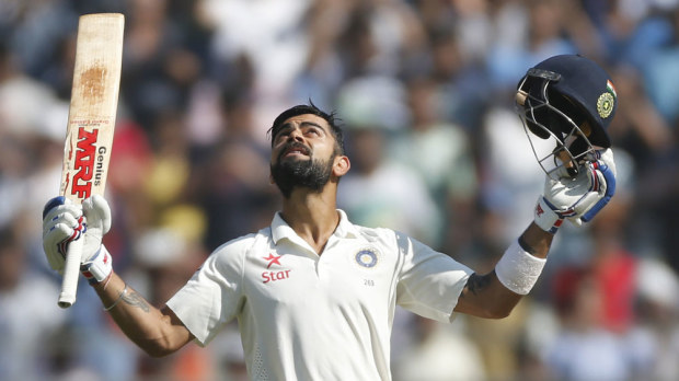 Virat Kohli hit a superb double century for India. (AAP)