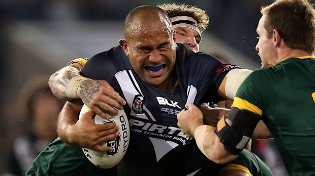 Sam Moa in action for New Zealand. (Getty) 