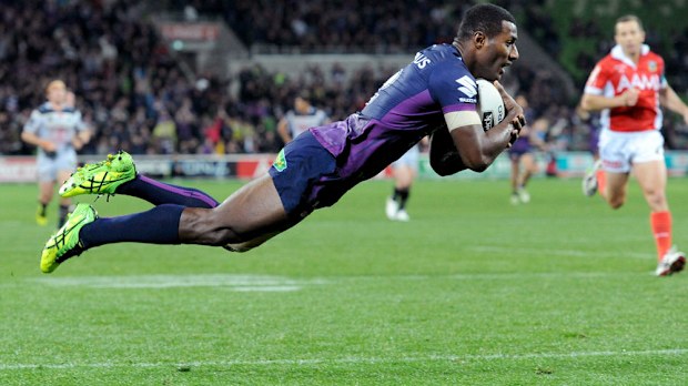 Suliasi Vunivalu has extended his time at the Storm. (AAP)