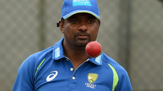 Muttiah Muralitharan. (AAP)