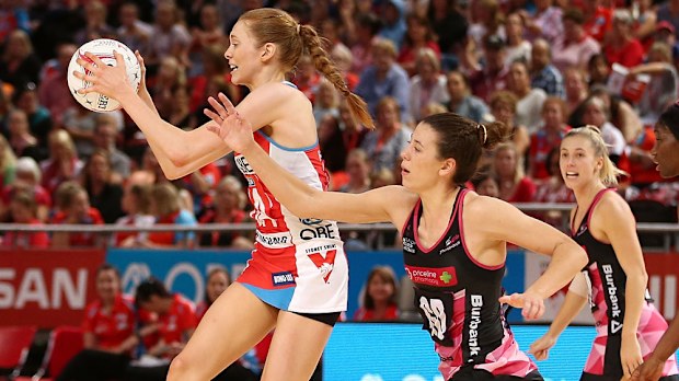 NSW Swifts player Helen Housby in action. (AAP)