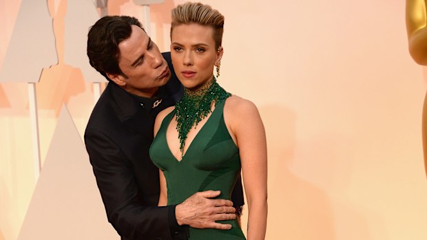 John Travolta and Scarlett Johansson