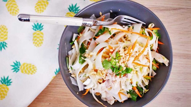 Quarantine Kitchen coconut poached chicken salad recipe