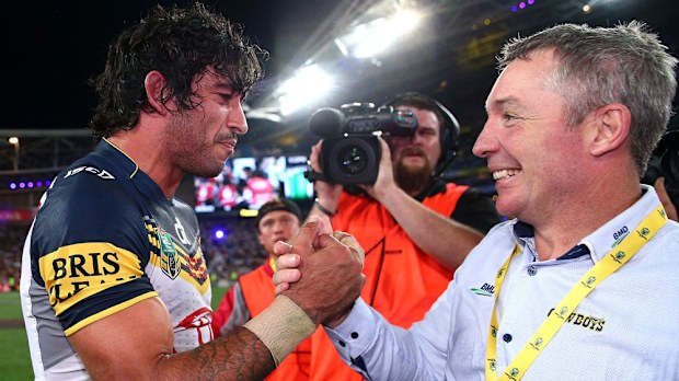 Johnathan Thurston and Paul Green. (AAP)