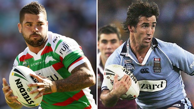 Adam Reynolds and Andrew Johns. (Getty) 