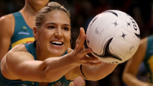 Caitlin Bassett and the Diamonds will face New Zealand. (AAP)