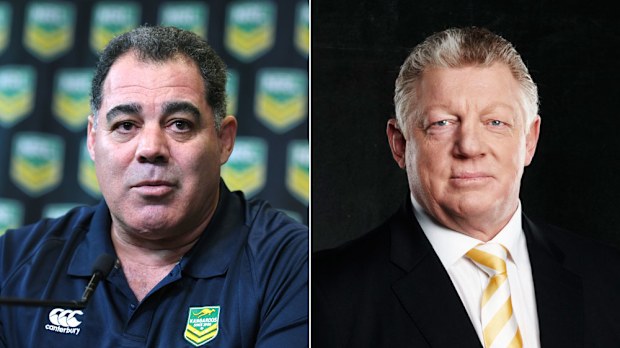 Mal Meninga (l) and Phil Gould.