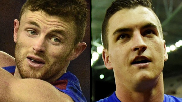 Pearce Hanley and Tom Rockliff. (AAP)