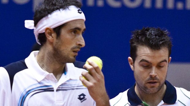  Daniele Bracciali and Potito Starace. (Getty) 