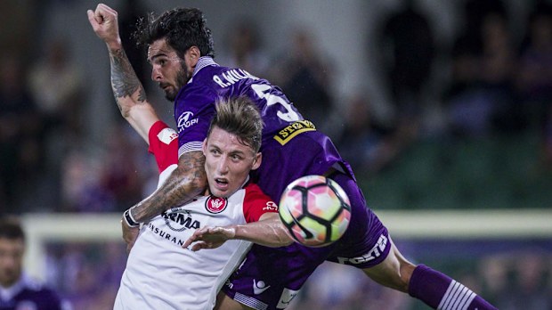 Scott Neville and the Wanderers need a lift in China. (AAP)