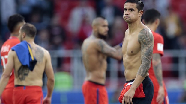 Tim Cahill and the Socceroos were labelled 'overweight' by ex-FIFA boss Sepp Blatter. (AAP)