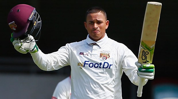 Usman Khawaja scored a timely century for Queensland. (Getty Images)