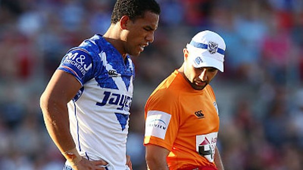 Will Hopoate injured his knee during the trail against Penrith. (Getty)