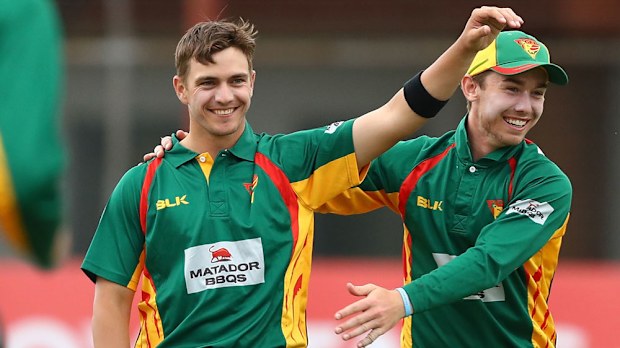 Tasmanian spinner Cameron Boyce took 4-55 against the Bulls. (Getty)
