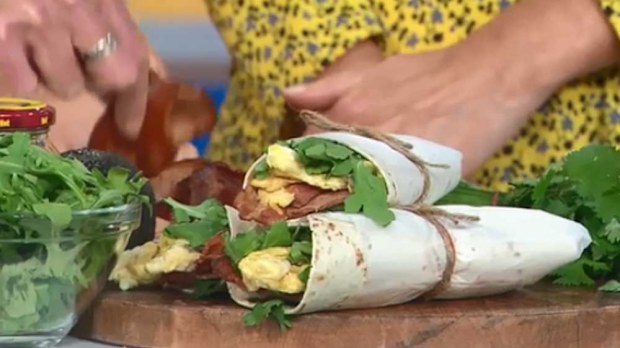 Make ahead breakfast burrito