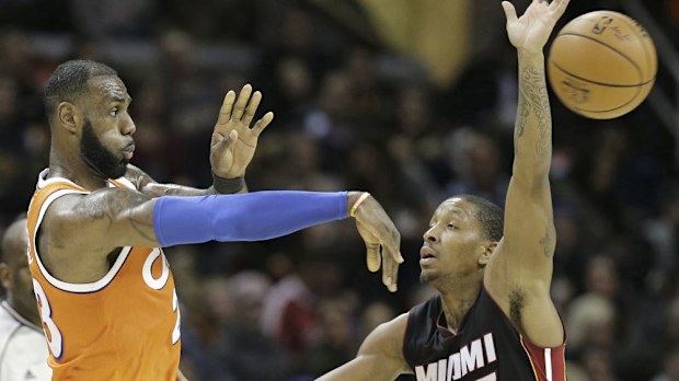 LeBron James continued his move up the NBA's all-time scoring list. (AAP)