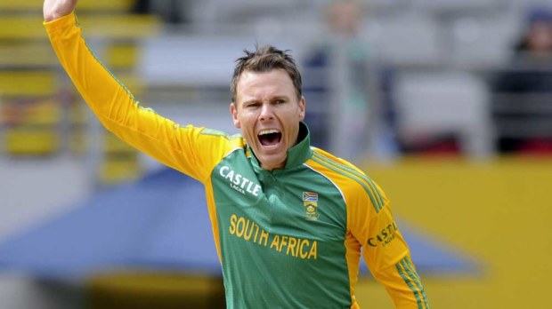 Johan Botha playing for South Africa. (AAP)