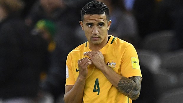 Tim Cahill and the Socceroos are likely to play Thailand at a neutral venue. (AAP)