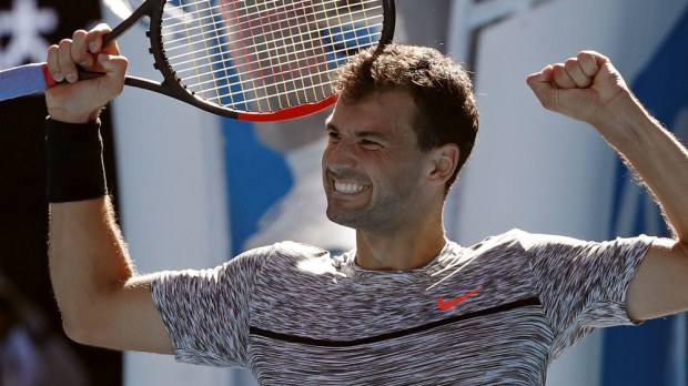 Grigor Dimitrov is through to the semi-finals of the Australian Open. (AAP)