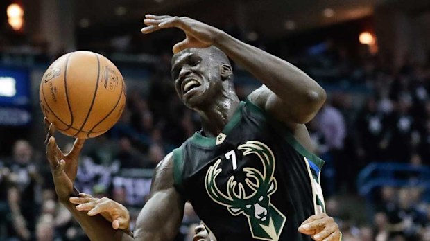 Thon Maker had a strong game against the Raptors. (AAP)