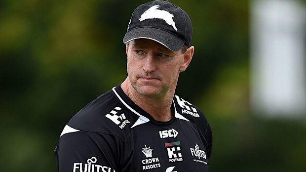 Michael Maguire has extended his stay at the Rabbitohs. (AAP)