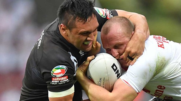 Thomas Leuluain is under an injury cloud for New Zealand. (AAP)