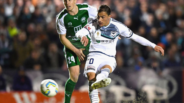 James Troisi helped Melbourne Victory secure the win in the FFA Cup. (Getty)