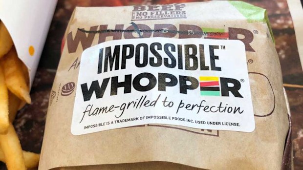 Impossible Whopper burger