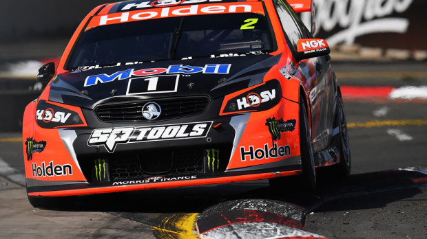 Garth Tander got on the podium in his final drive for HRT. (Getty Images)