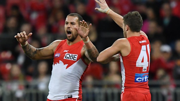 Lance Franklin and the Swans enjoyed a good win over GWS Giants. (AAP)
