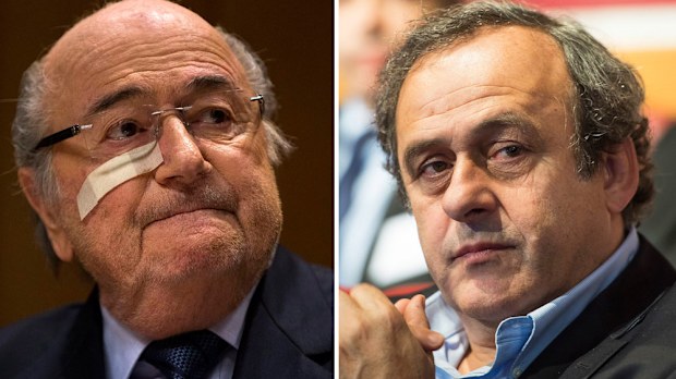 Sepp Blatter (L) and Michel Platini. (Getty-file)