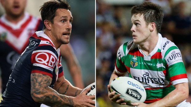 New halves pairing Mitchell Pearce (l) and Luke Keary are combining well for the Sydney Roosters. (AAP)