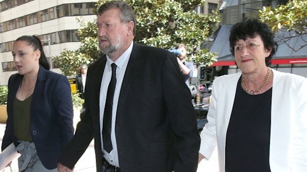 Megan, Greg and Virginia Hughes attending the inquest into Phillip's death last month. (AAP) 