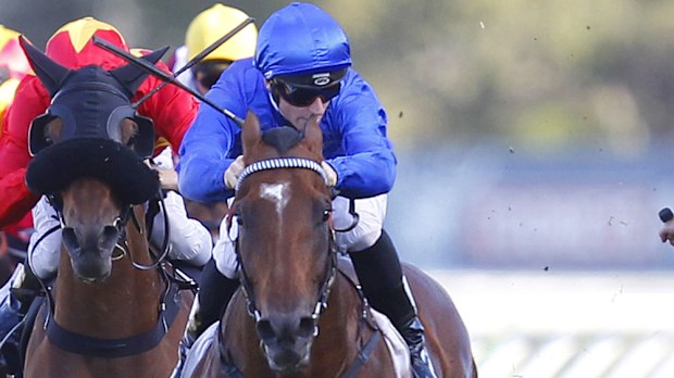 Hauraki was first home in the Tramway Stakes. (AAP)