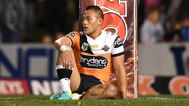 Wests Tigers centre Tim Simona has received interest from another NRL club but wants to stay put. (AAP) 
